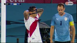 No pudo cabecear con potencia: Lapadula perdió el 1-0 de Perú vs. Uruguay en Montevideo