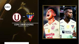 Universitario vs. LDU: fecha, hora y canales de TV para ver la Conmebol Libertadores