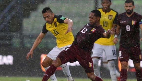 Ecuador vs. Venezuela EN VIVO vía ECDF juegan en Caracas por Eliminatorias. (Foto: AFP)
