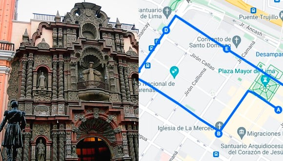 GOOGLE MAPS | Si quieres recorrer las 7 iglesias este Jueves Santo, entonces usa este mapa de Google Maps que te comparto hoy. (Foto: Depor - Rommel Yupanqui)