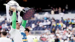Aprovechó la oportunidad: el recado de Courtois al Barça en la celebración del título de LaLiga