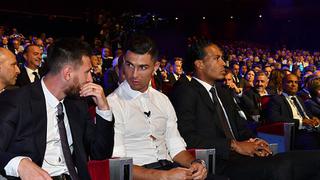 Y muchos creen que se odian...: la curiosa conversación entre Ronaldo y Messi durante la premiación de la UEFA