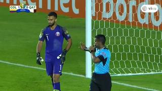 Le ahogaron el grito: Mina anotó gol en el Colombia vs. Qatar, pero se lo anularon [VIDEO]