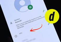 ¡Solo en 1 minuto! Coloca tu “Info” en blanco en WhatsApp