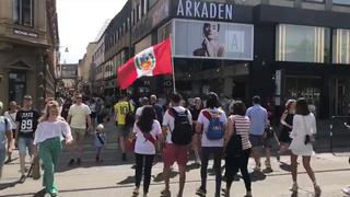 Perú vs. Suecia: hinchas de la bicolor toman las calles de Gotemburgo [VIDEO]