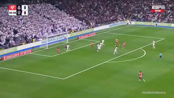 Largie Ramazani fue el autor del sorpresivo primer gol de Almería vs. Real Madrid. (Video: ESPN)