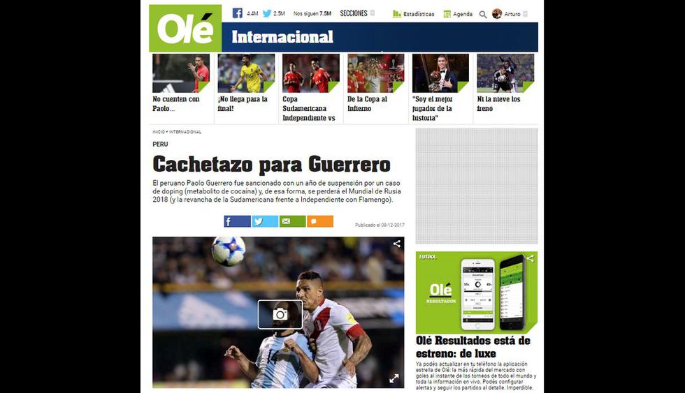 Guerrero es el goleador de Perú en estas Eliminatorias. (Captura: Internet)