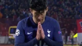 Aún se lamenta: Son metió gol y celebró ‘pidiendo’ disculpas por lesionar a André Gomes [VIDEO]
