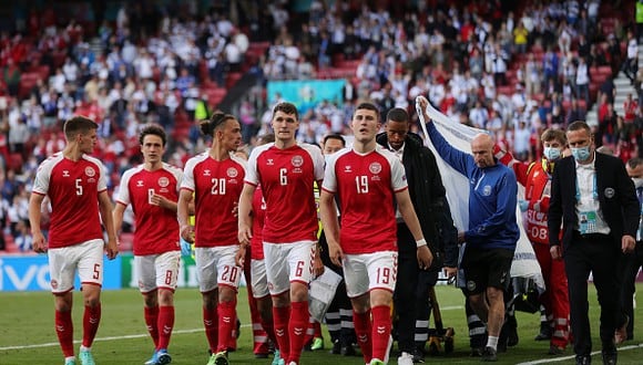 Christian Eriksen sufrió un percance durante el partido entre Dinamarca y Finlandia por la Euro (Foto: Getty Images).