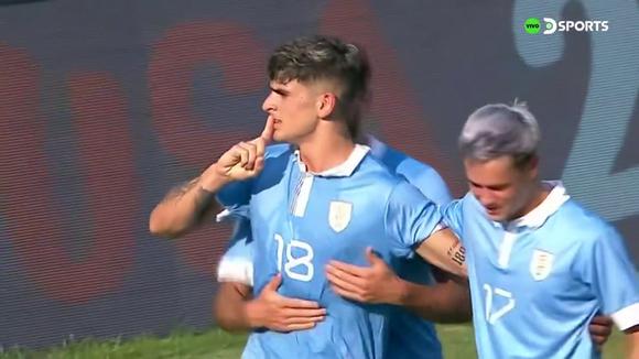 El gol de Homechenko para el Uruguayo 2-0 Perú (Fuente: DSports)