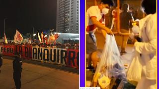 Uruguay vs Perú: Aficionados peruanos recogieron desperdicios tras banderazo