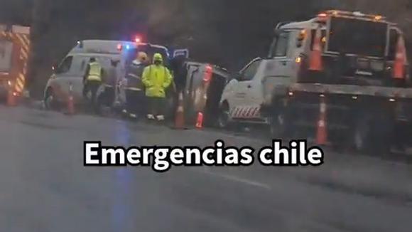 Patricia Maldonado accidente en carretera de Santiago | Video: Twitter
