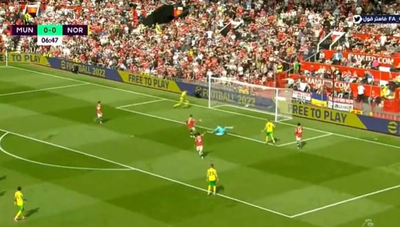 Cristiano Ronaldo marcó el gol del 1-0 de Manchester United ante Norwich por Premier League.