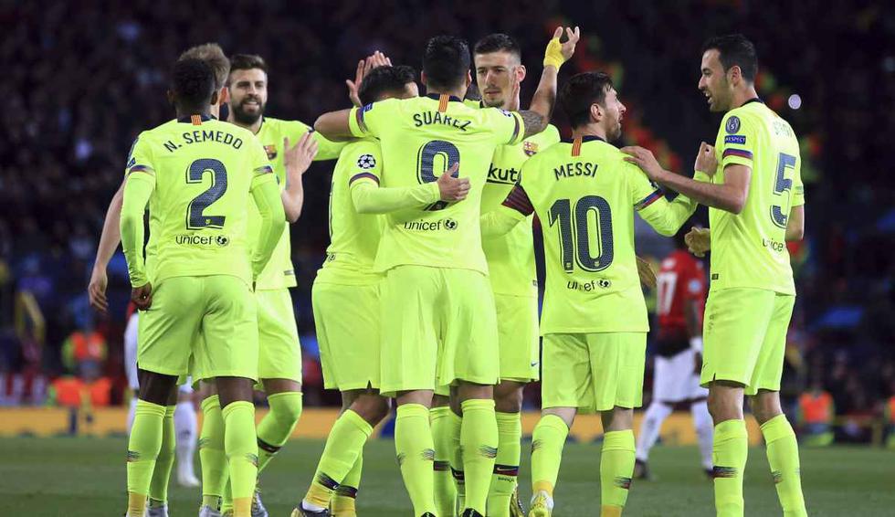 Barcelona vs. Manchester United en Old Trafford por la Champions League. (Foto: AFP)