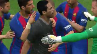 Ni en tus mejores sueños: el festejo de un árbitro luego de gol del FC Barcelona en PES 17