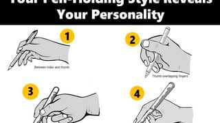 ¿Cómo sostienes el bolígrafo? El test que revelará rasgos ocultos de tu personalidad