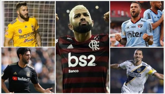 Gabriel Barbosa y los 20 jugadores mejores pagados en América. (Foto: AFP)