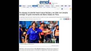 Prensa chilena elogia la campaña de Mario Salas en Sporting Cristal [FOTOS]