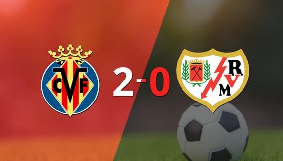 Villarreal marcó dos veces en la victoria ante Rayo Vallecano en el estadio Estadio de la Cerámica