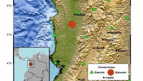 Un fuerte sismo se sintió este domingo 27 de agosto en Colombia | Foto: SGC