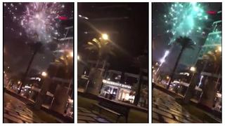 Selección Peruana: reventaron bombardas frente al hotel de los 'All Whites' [VIDEO]