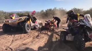El accidente que habría dejado a Peterhansel fuera del podio del Dakar 2018 [VIDEO]