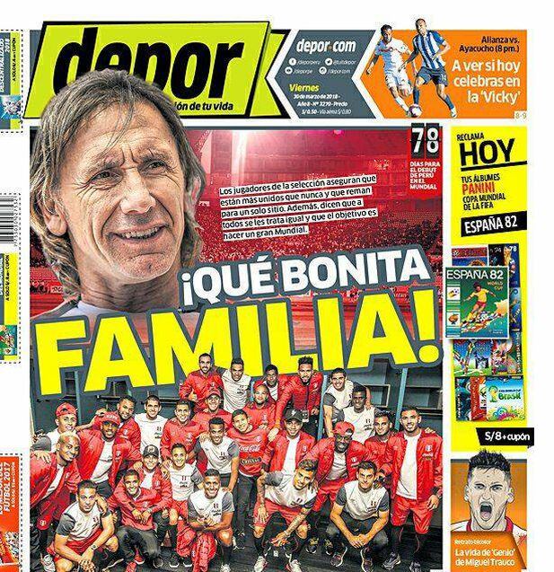 Edición Impresa ¡Qué bonita familia! NOTICIAS DEPOR PERÚ