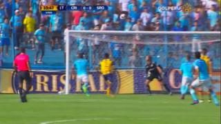 Carlos Lobatón casi anota golazo de tiro libre, pero el palo se lo negó [VIDEO]