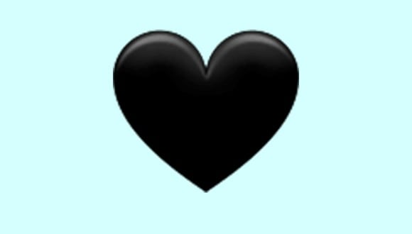 ¿Sabes realmente qué significa el corazón negro si te lo mandan en WhatsApp? (Foto: Emojipedia)