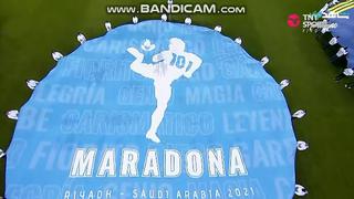 Se salieron las lágrimas: así fue el homenaje a Maradona en el Boca vs. Barcelona [VIDEO]