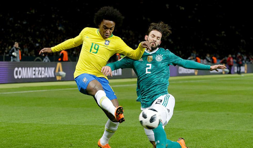Brasil venció a Alemania en amistoso internacional en Berlín.