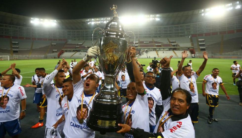 Sport Rosario en la celebración como campeón de la Copa Perú. (Francisco Neyra)