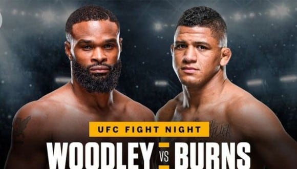 UFC Fight Night: fecha, hora y canal de la pelea entre Woodley vs Burns. (Foto: UFC/ ESPN)
