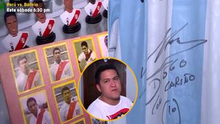 Jack Hurtado: Coleccionista peruano guarda los guantes de Gallese y una camiseta firmada por Maradona