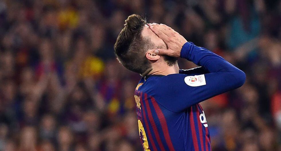 Barcelona vs. Valencia: Piqué y la decepción tras perder ...