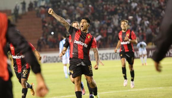 Luis Iberico marcó un doblete en el Melgar 3-1 Racing, por la Copa Sudamericana 2022 (Foto: GEC)