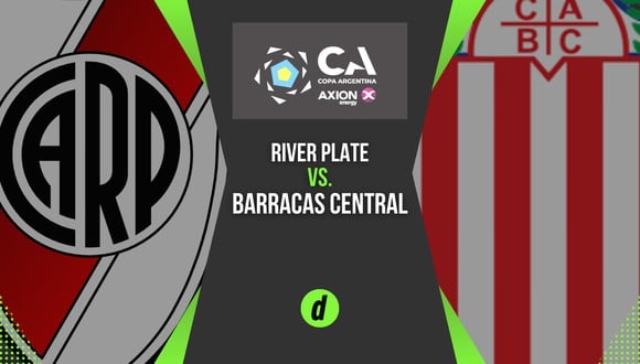 A qué hora juega River vs Barracas Central por la Copa Argentina: partido por TyC Sports.