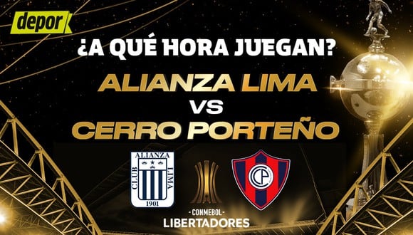 Alianza Lima vs. Cerro Porteño chocarán por la Copa Libertadores 2024. (Diseño: Depor)