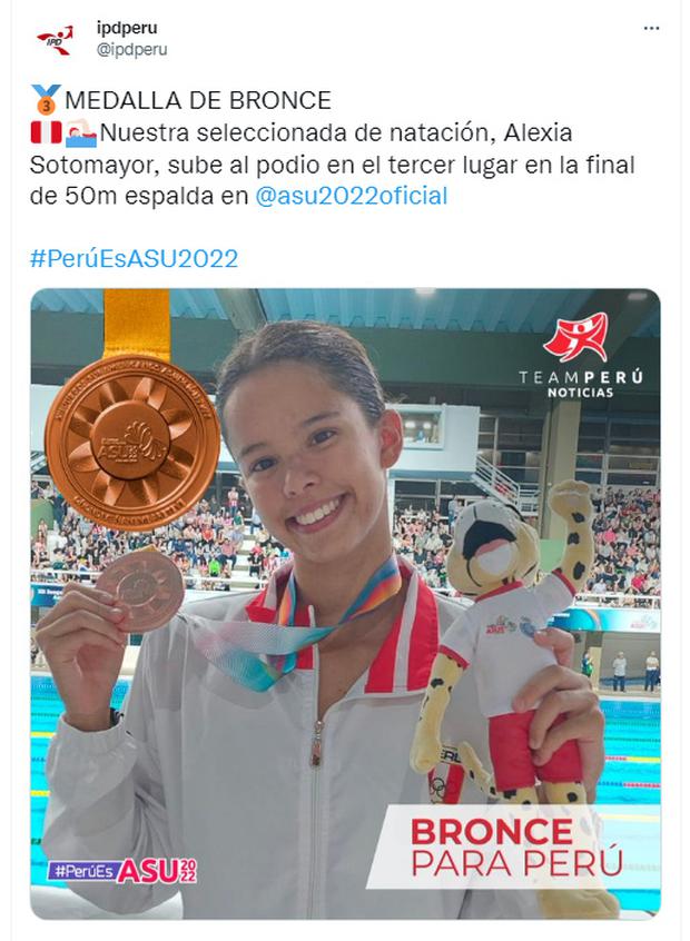 Alexia Sotomayor se subió al podio en los Juegos Suramericanos.