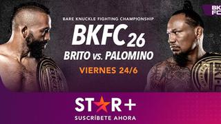 Peruano Luis Palomino buscará el bicampeonato ante Brito, en el BKFC 26 en exclusiva por STAR+