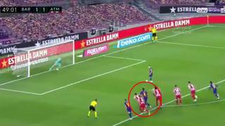 Incluso el gol 700 de Messi: imágenes revelan que todos los penales del Barcelona vs. Atlético debieron repetirse