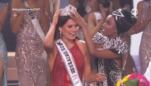 Andrea Meza de México se corona como la Miss Universo 2021. (Foto: Captura TNT).