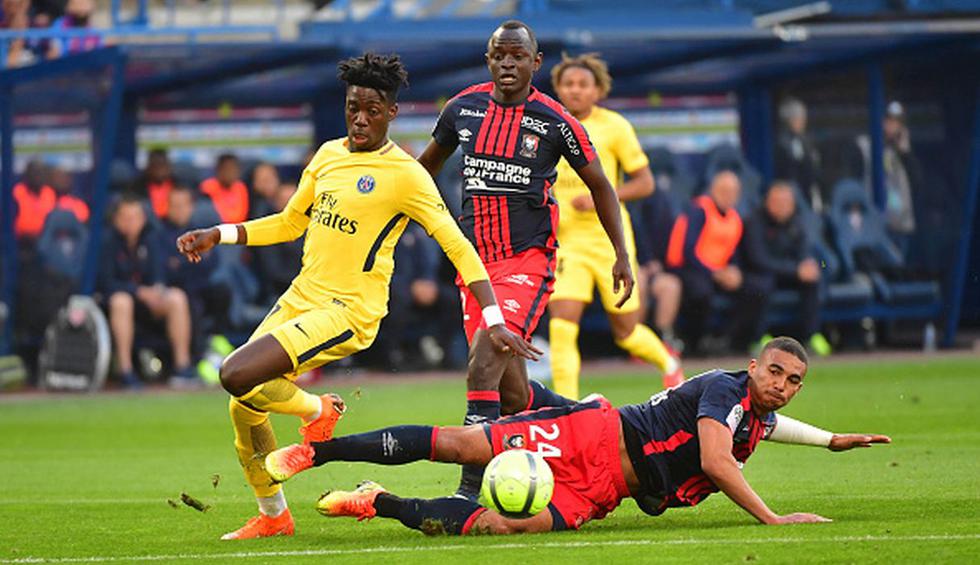 PSG empató sin goles ante el Caen por la fecha 38 de la Ligue 1 en el Stade Michel d'Ornano. (Getty Images)