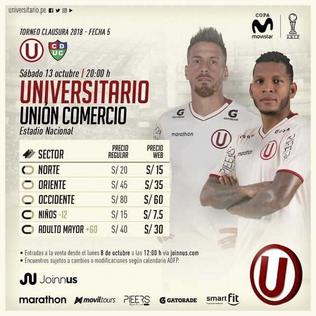 Descentralizado Universitario de Deportes ¿cuándo jugará su partido