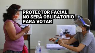 ONPE: Uso del protector facial ya no será obligatorio para los electores este domingo 6 de junio