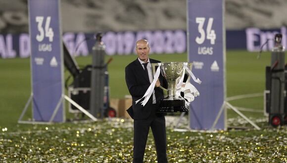 Zinedine Zidane, tras ganar LaLiga: “Es uno de los mejores días que he vivido como profesional” | Foto: AP