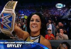 Recuperó su título: Bayley se convirtió en la nueva campeona de SmackDown tras derrotar a Charlotte Flair [VIDEO]
