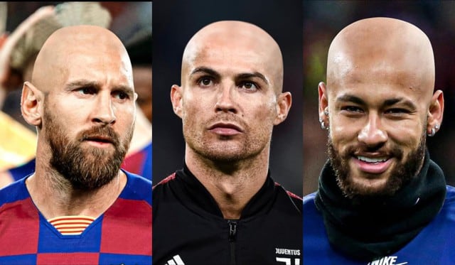 Al estilo de Mourinho: ¿cómo se verían Lionel Messi, Cristiano Ronaldo y otros cracks del fútbol con el cabello rapado? [FOTOS]
