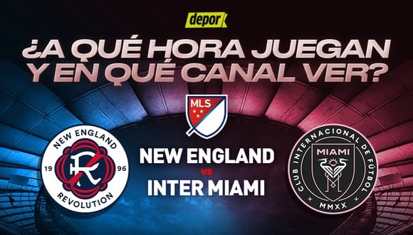 Inter Miami vs. New England Revolution por la MLS. (Diseño: Depor)