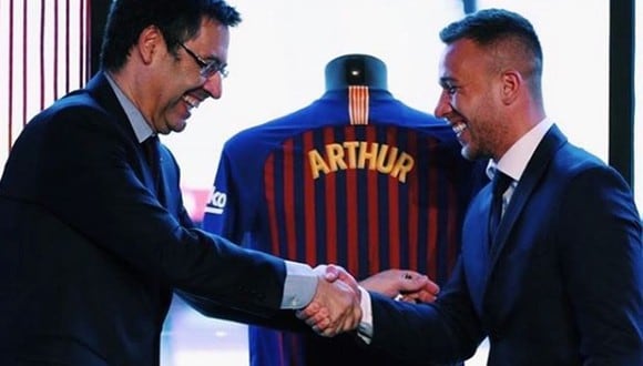 Arthur Melo llegó al Barcelona en 2018 desde Gremio. (Instagram)